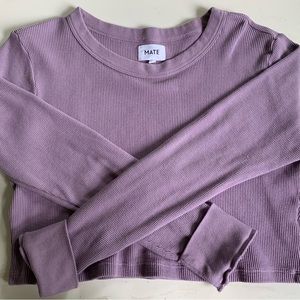 mate the label thermal crop top